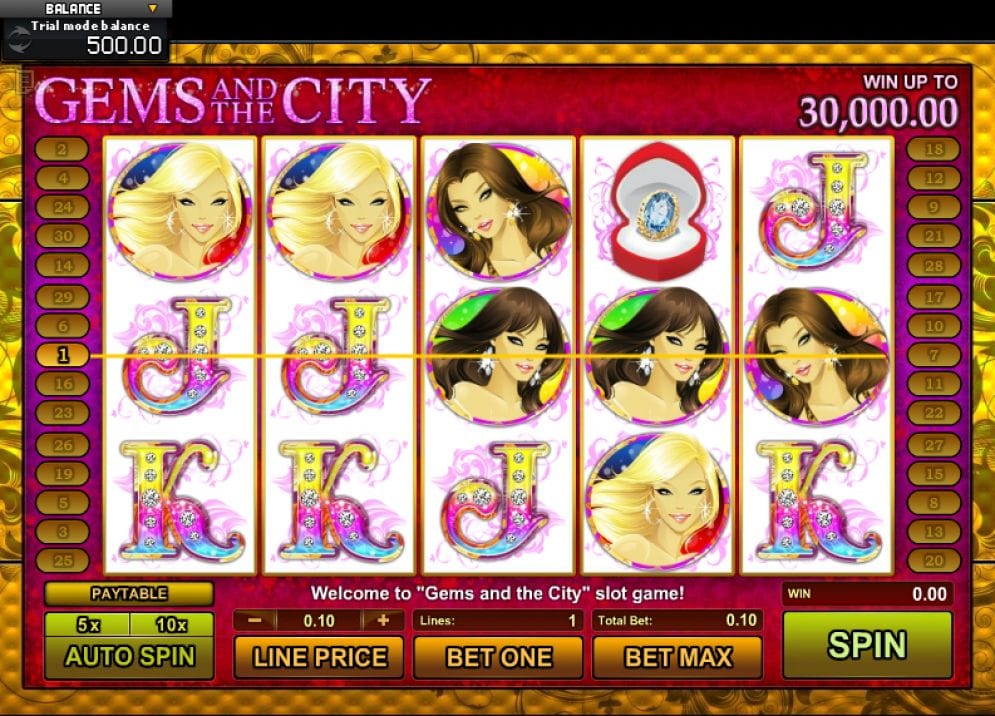 Gems and The City Spielautomat freispiel