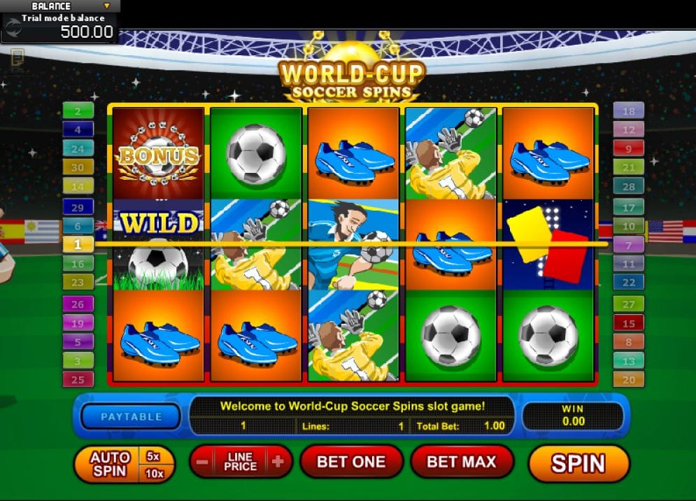 World-Cup Soccer Spins Spielautomat freispiel